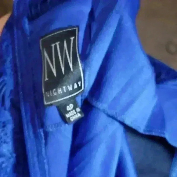 Royal Blue Lace Gown - Picture 15 of 15